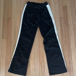 Express women Black and white strip Joggers size S
